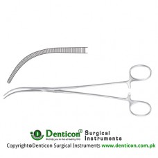 Overholt-Mixter Dissecting and Ligature Forceps Curved Stainless Steel, 21.5 cm - 8 1/2"